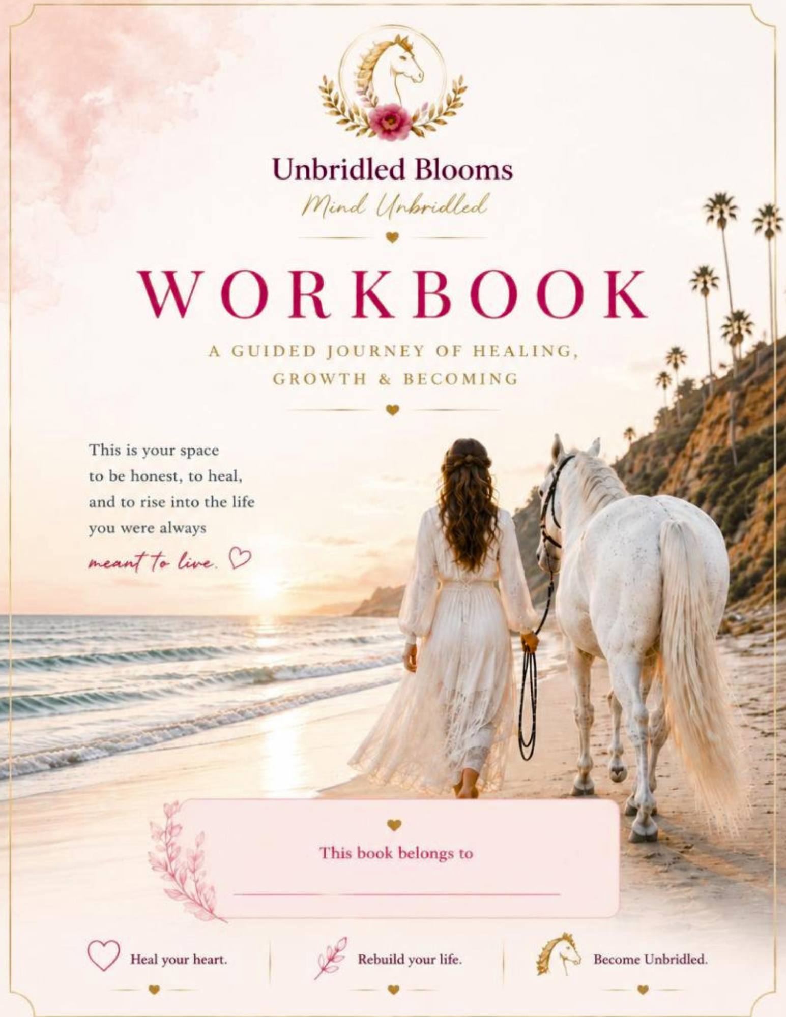Unbridled Blooms workbook cover page