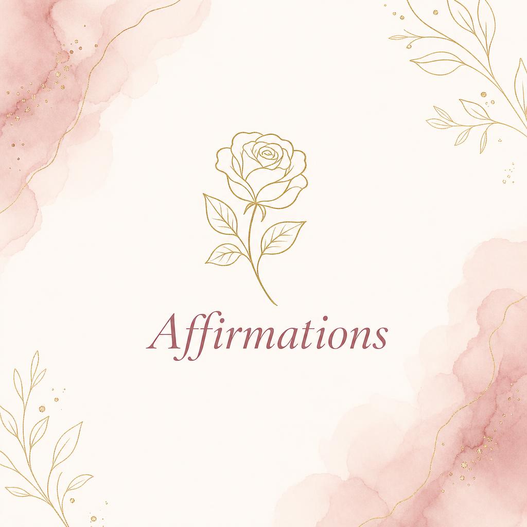 Soft affirmations in warm light
