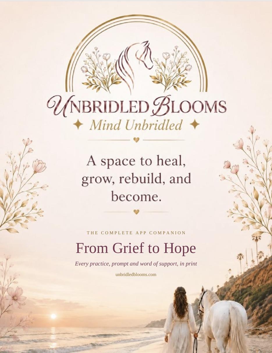 Cover of the From Grief to Hope printable guide