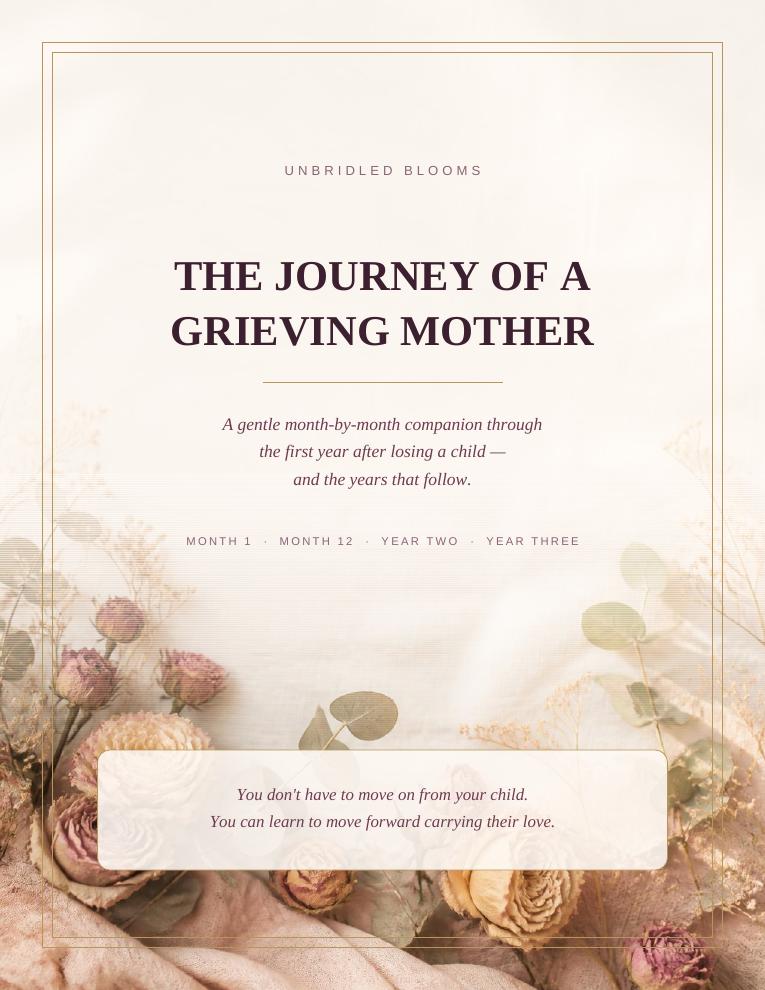 Cover of The Journey of a Grieving Mother printable workbook